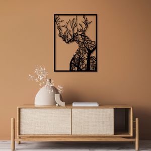 Wallity Metalna zidna dekoracija, Tree Woman - 320