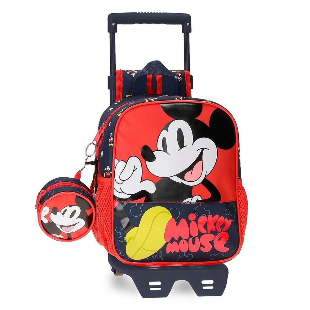 Disney Ranac 25 cm, M.Mouse Fashion 47320T1 sa točkićima, crveni slika 1