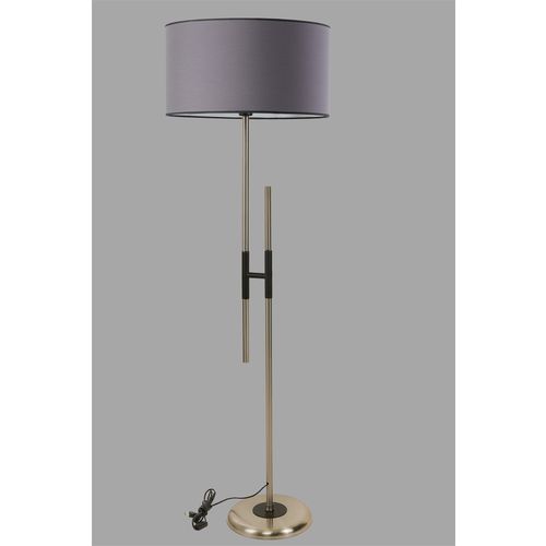 Felix Mat Krom Lambader Silindir Koyu Gri Abajurlu Anthracite Floor Lamp slika 3