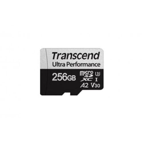 Transcend TS256GUSD340S 256GB microSD w/ adapter UHS-I U3 A2 Ultra Performance, Read/Write up to 160/125 MB/s slika 2