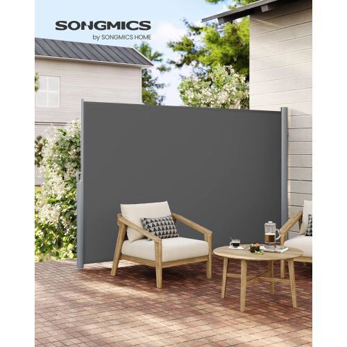 SONGMICS Bočni sjenilo 160 x 350 cm antracit, GSA165G02 slika 7