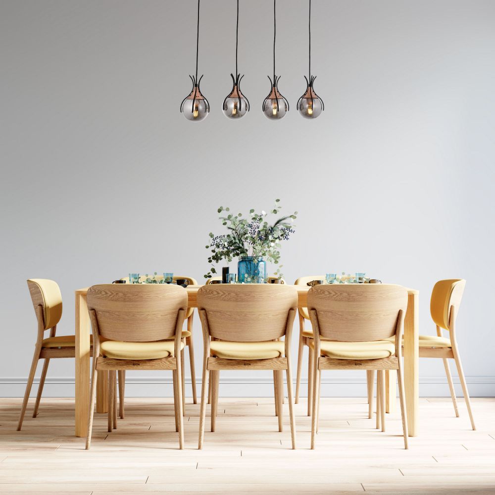 Elegantni Luster AV-1766-4Y-BSY u Crno-Brončanoj Boji slika 2