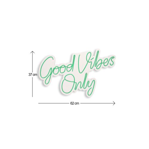 Wallity Ukrasna plastična LED rasvjeta, Good Vibes Only 2 - Green slika 5