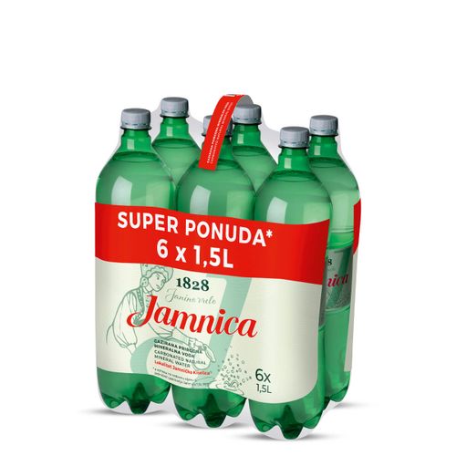 Jamnica gazirana prirodna mineralna voda 1,5l, 6 komada XXL slika 1