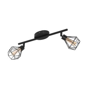 Eglo Zapata 1 reflektor/2, led, g9, 2x3w, 2x360lm, crna/čelik/amber staklo 