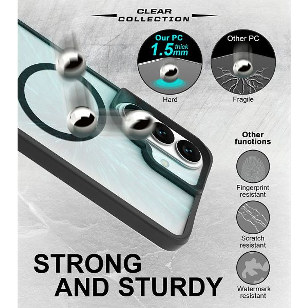 MM TPU SAM GALAXY S26 PLUS - DROP-PROOF COMBAT X BLACK MAGSAFE SLIM slika 4
