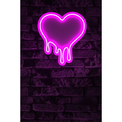 Wallity Ukrasna plastična LED rasvjeta, Melting Heart - Pink slika 2