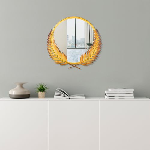 Wallity Dekorativno ogledalo Palm Mirror L - Gold slika 5