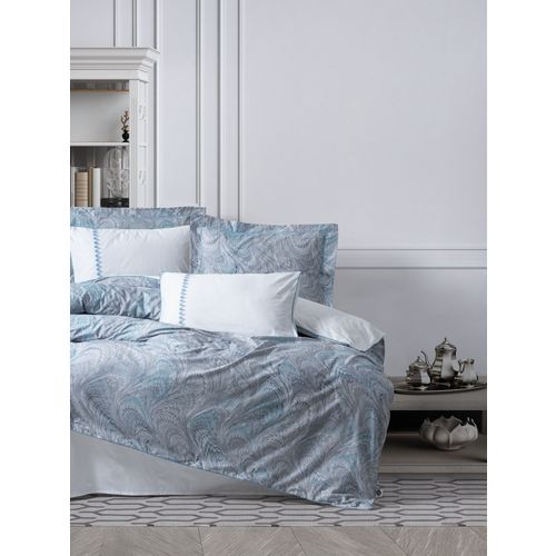 L'essential Maison Stilla - Blue Blue
White Satin Double Quilt Cover Set slika 1