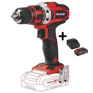 Einhell Akumulatorska bušilica TE-CD 18/40 Li-Solo + Baterija 4 Ah 18V i punjač