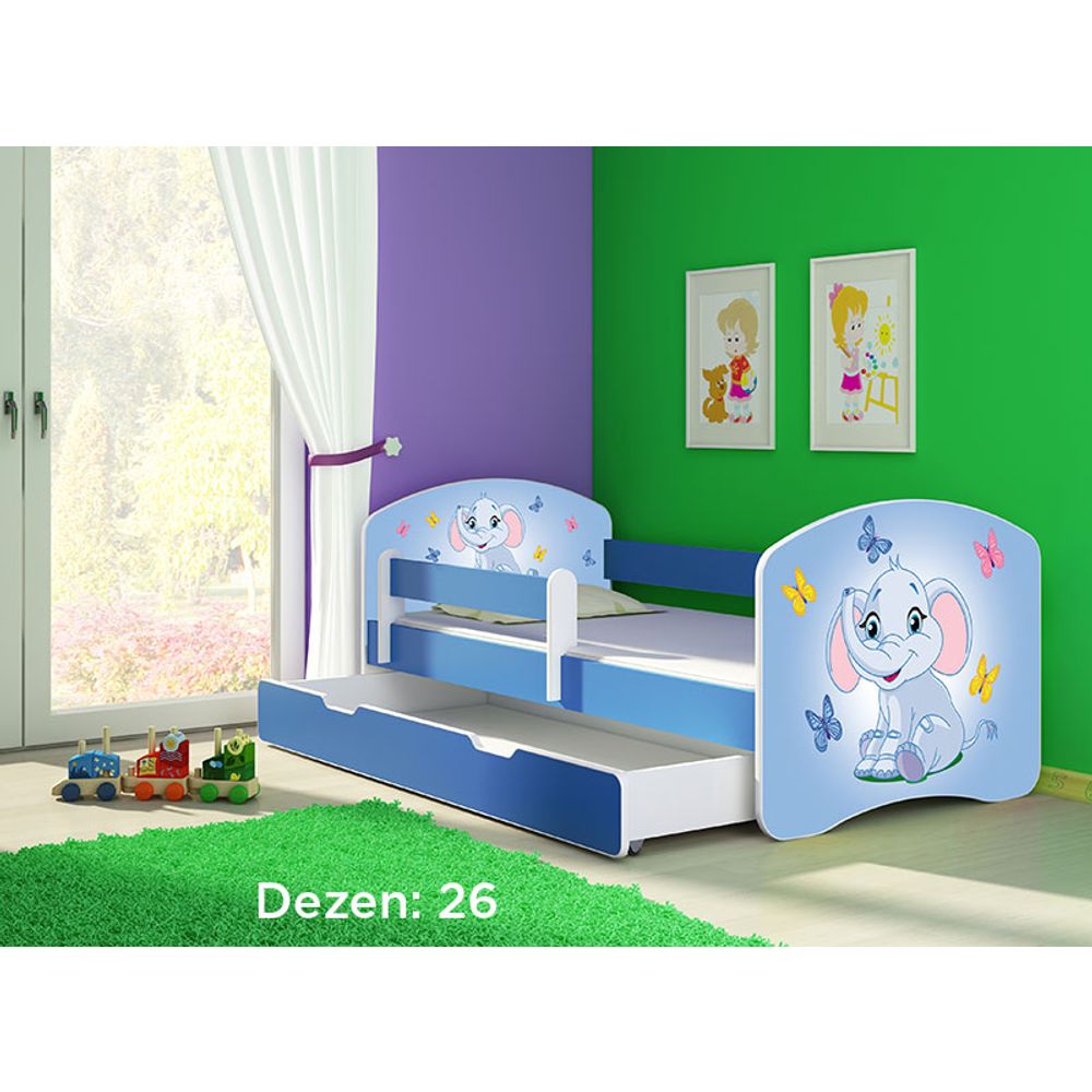 ACMA Dječiji krevet Acma II sa ladicom Blue - 180x80cm - Dezen 26 slika 2