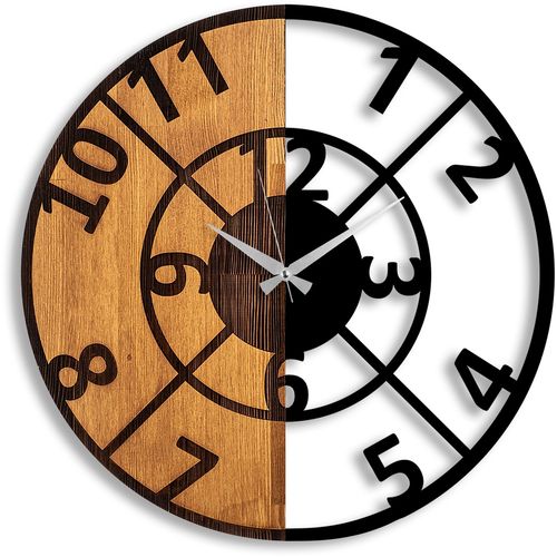 Wallity Ukrasni drveni zidni sat, Wooden Clock - 57 slika 5