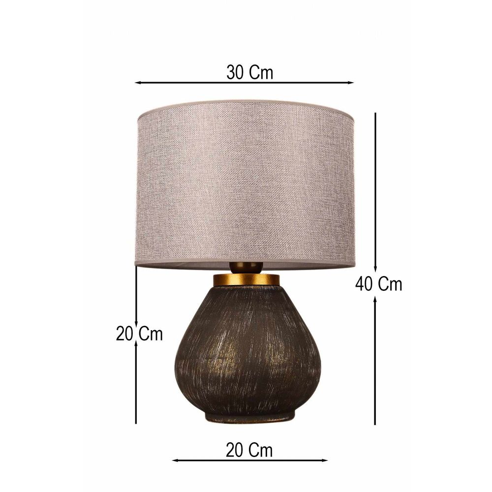 Stolna Lampa BK206 - Tamno Siva slika 3