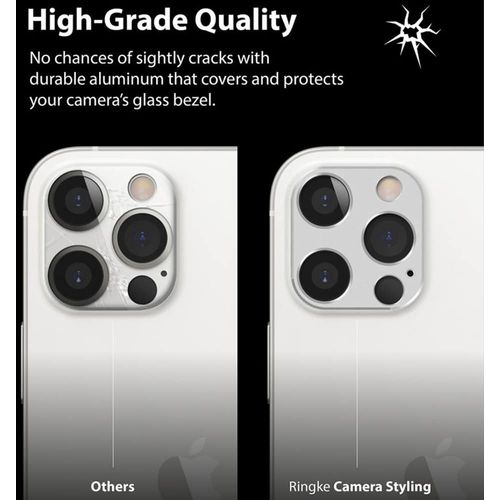 Ringke – Camera Styling za iPhone 12 Pro Max – srebrna boja slika 3