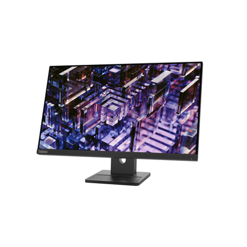 Lenovo Think 63ECGAT2EU ThinkVision E24q-30, QHD 2560x1440 Wide 16:9 LED IPS Anti Glare, 1300:1 (3M:1), 6ms (4ms extreme mode), 300cd/m², 178/178, Refresh 100Hz, 1x HDMI 2.1 TMDS, 1x DP 1.2, Black, Speakers 2Wx2, Tilt, Swivel, Pivot, Height Adjust Stand, VESA mount 100x100 mm slika 1