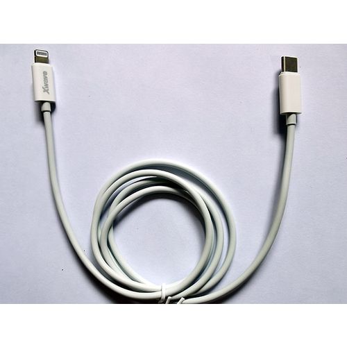 Xwave Kabl USB Tip-C za IPHONE 2M 3A,lightning aluminium,beli slika 3