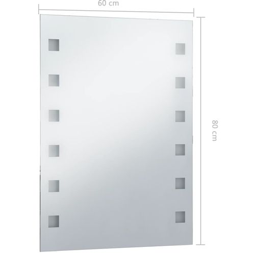 Kupaonsko LED zidno ogledalo 60 x 80 cm slika 27