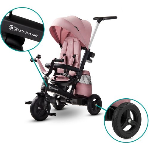 Kinderkraft Tricikl EASYTWIST roza slika 9