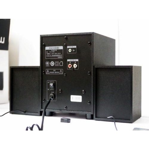 Microlab M100 Aktivni drveni zvucnici 2.1 10W RMS (5W, 2x2.5W), 3.5mm slika 2