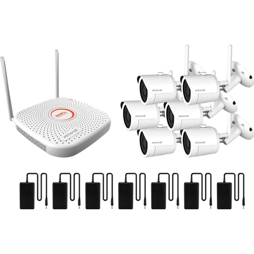 Amiko Home Set za video nadzor, 2 Mpixel, 6 x bullet cam., 9 ch, WiFi - WIFI KIT-6900 slika 1