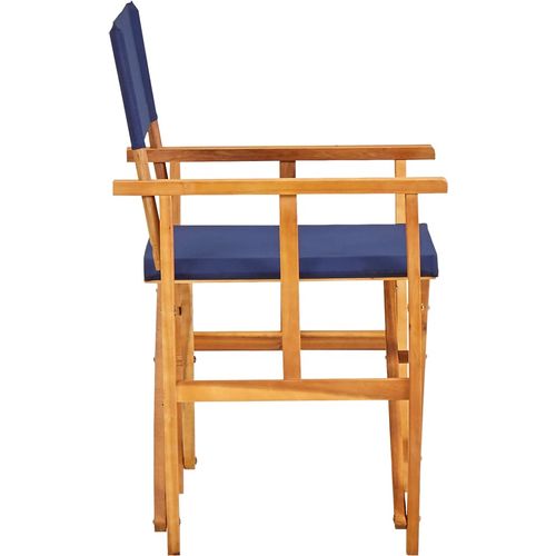 Redateljske stolice 2 kom od masivnog bagremovog drva plave slika 29