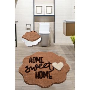 Home Sweet Home - Brown Brown Acrylic Bathmat