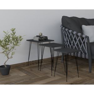 Mali - Black, Anthracite Black
Anthracite Nesting Table (3 Pieces)