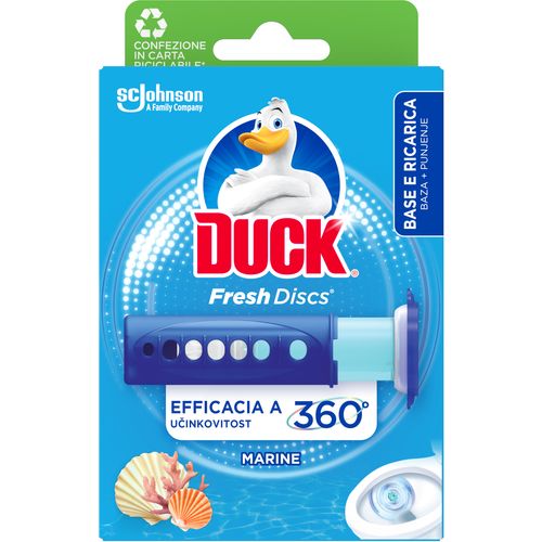 Duck® Fresh Discs gel za čišćenje i osvježavanje WC školjke miris marine slika 1