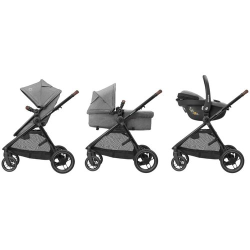 Maxi-Cosi kolica  3u1 Zelia S Trio + košara + autosjedalica - Grey slika 3