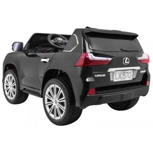 Licencirani auto na akumulator Lexus LX570 4x4 - dvosjed - crni/lakirani slika 5