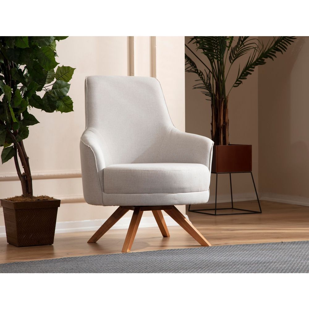 Kapri - Kremasti Wing Chair slika 1