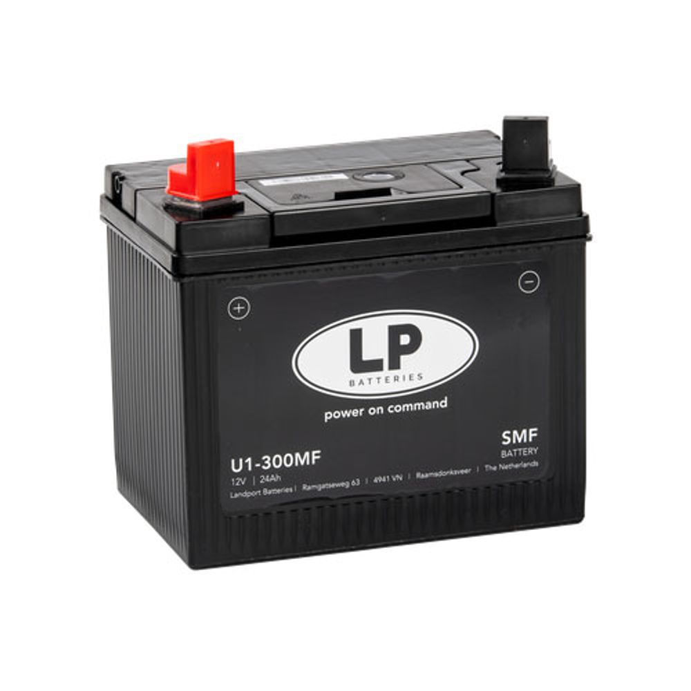 LANDPORT Akumulator Za Kosilice U1-9 (U1-300 Mf)  L+ (196X132X185 Mm) slika 1