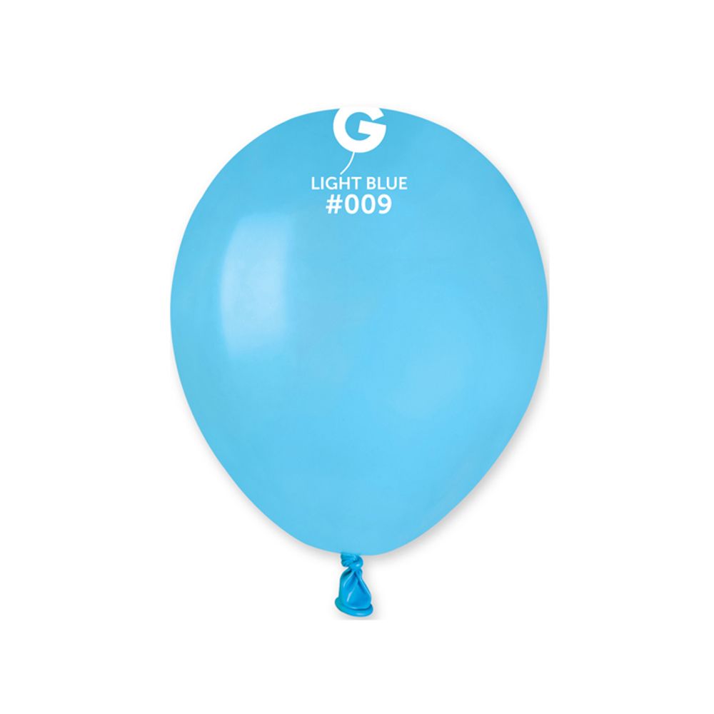 A50-09 Balon Pastelni Svijetlo Plavi 13cm, 100kom slika 1