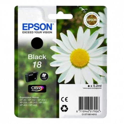 Tinta Epson T1801, black, 175 str. / 5,2 ml slika 1