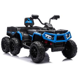 Baterijski Quad ATV 6 kotača s prikolicom JC606 24V 4x4 Plavi