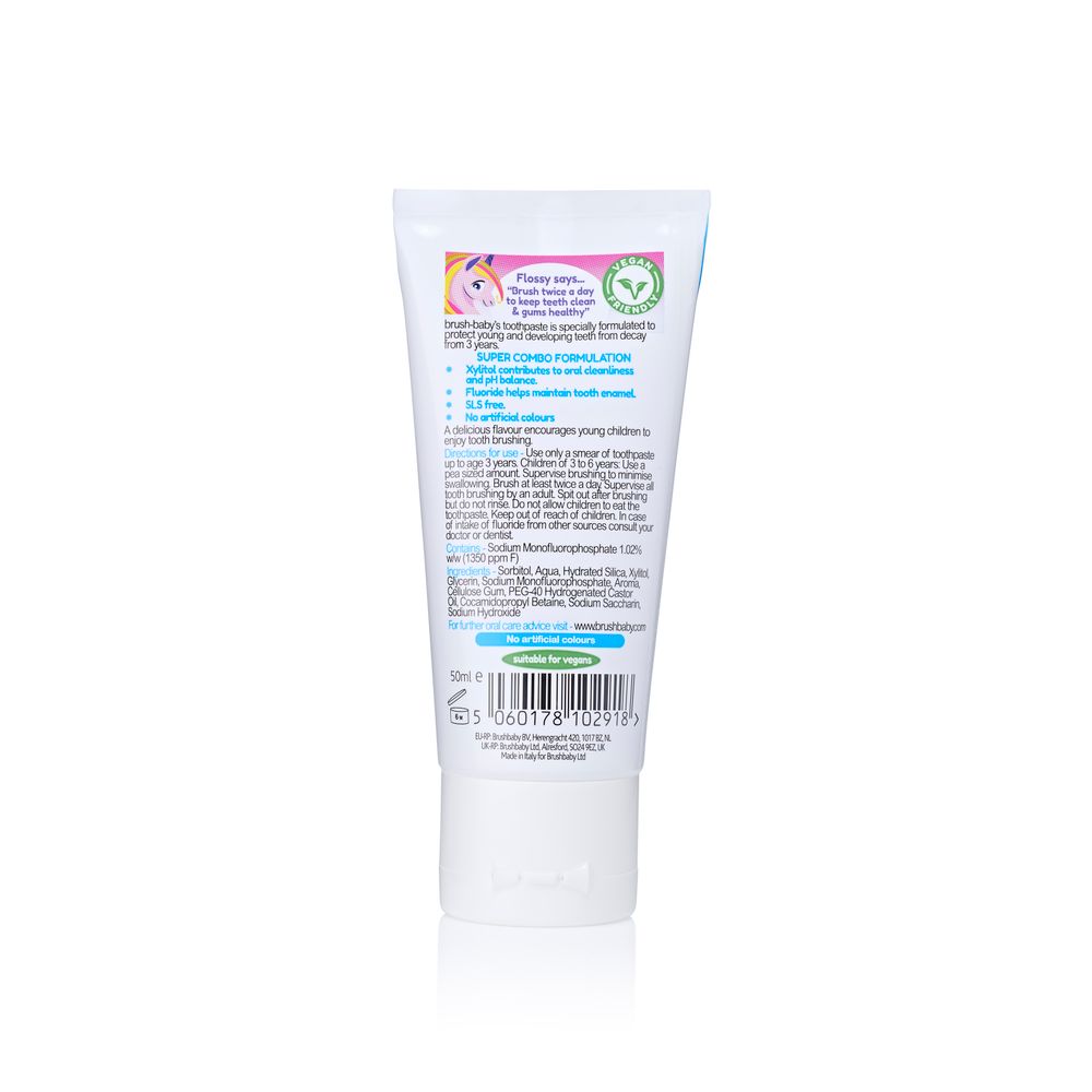 Brush-Baby Dječija pasta za zube sa okusom jagode 50ml - Strawberry slika 2