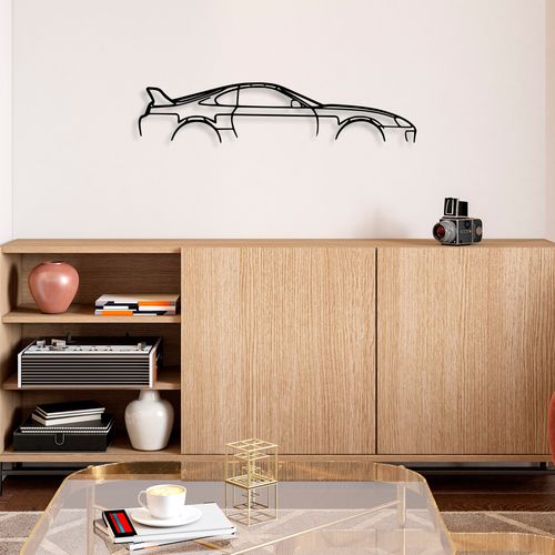 Wallity Metalna zidna dekoracija, Toyota Supra Silhouette slika 3