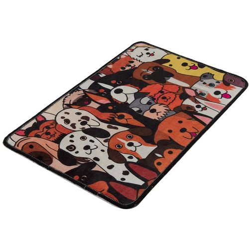 Colourful Cotton Tepih kupaonski, Dogs (40 x 60) slika 2