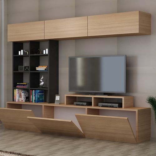 Sasa - Teak, Black Teak
Black TV Unit slika 2