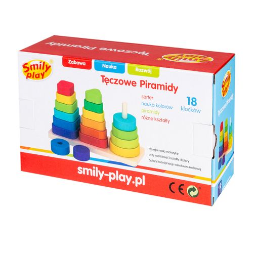 Smily Play drvena igračka 3 Piramide slika 3