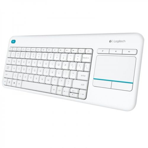 Bežična tipkovnica Logitech K400 Plus s touchpadom, bijela (Unifying, SLO gravura) slika 1