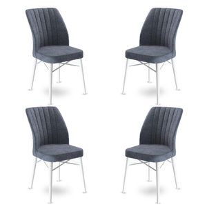 Flex - Fume, Bijela Fumirana Stolica Set (4 Komada)