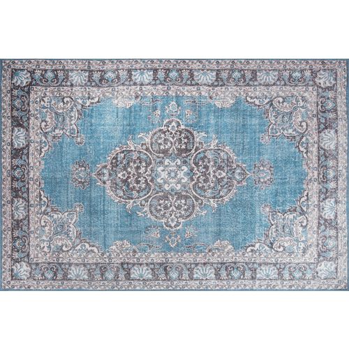 Conceptum Hypnose  Blues Chenille - Plavi AL 201 Višebojni tepih za hodnike (75 x 230) slika 2