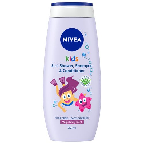 NIVEA 2u1 gel za tuširanje za devojčice 250ml slika 1