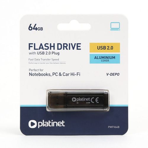 PLATINET PENDRIVE USB 2.0 V-Depo 64GB crni slika 4