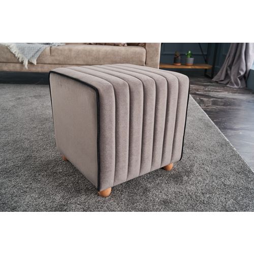 Atelier Del Sofa Tabure, Sivo, Mona Puf - Grey slika 5