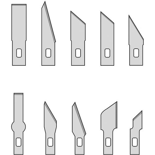 Zamjenske oštrice Donau za Donau noževe MS13 i MS10, komplet od 10 komada slika 2