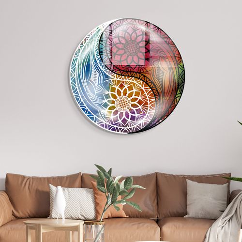 2048 - 60 x 60 Multicolor Decorative Tempered Glass Painting slika 2