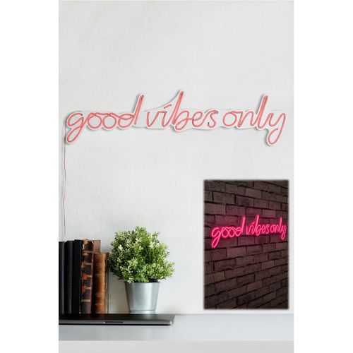 Good Vibes Only - Pink Pink Decorative Plastic Led Lighting slika 4