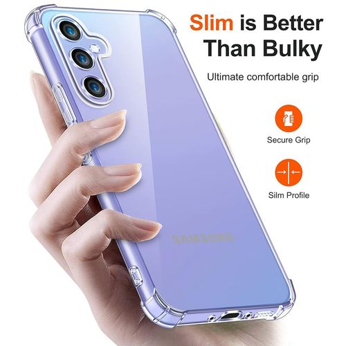 Techsuit Shockproof Clear Silicone prozirna maskica otporna na udarce za Samsung Galaxy A55 5G slika 2